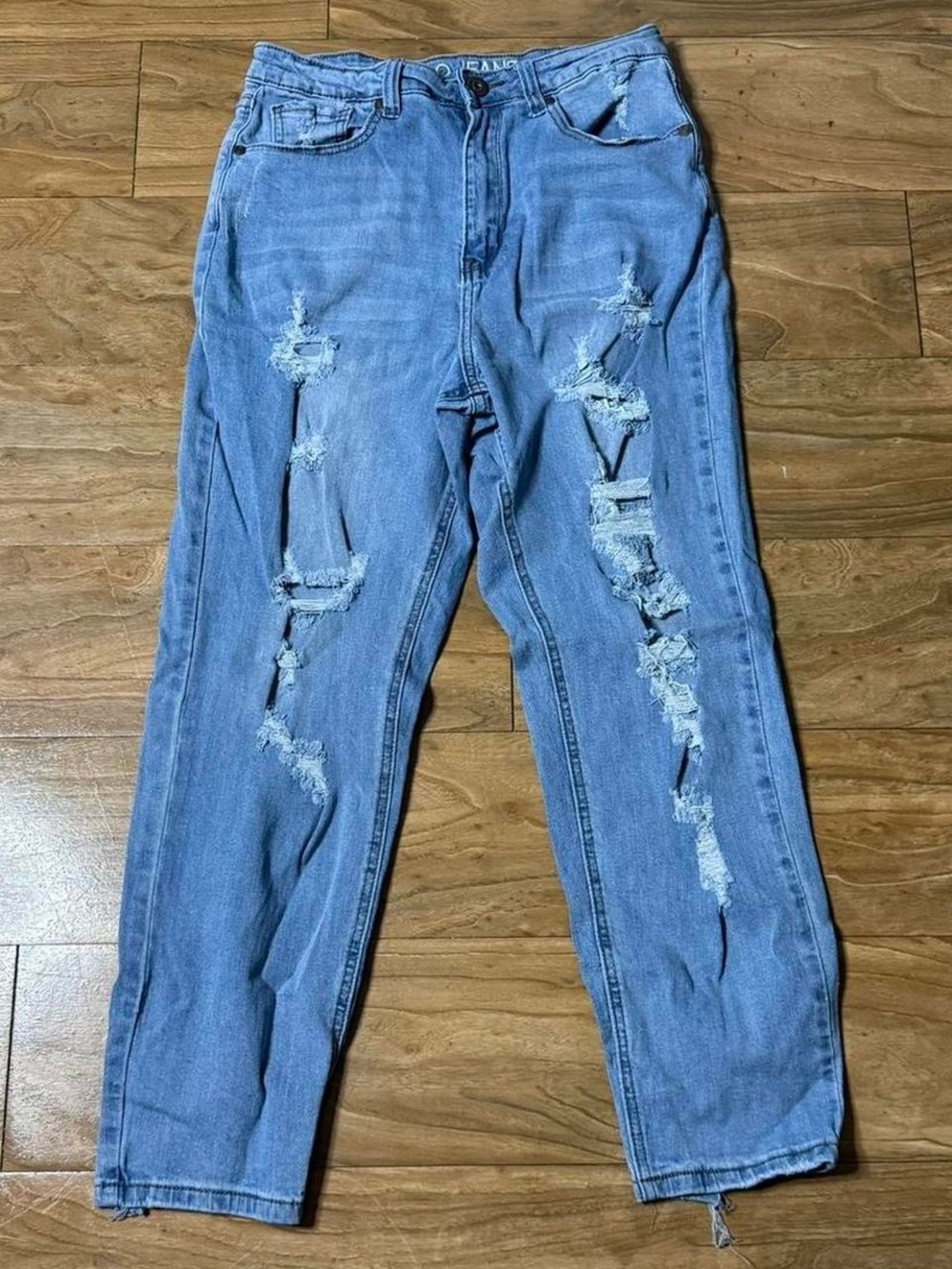 GOGO Light Blue Distressed Women's Jeans